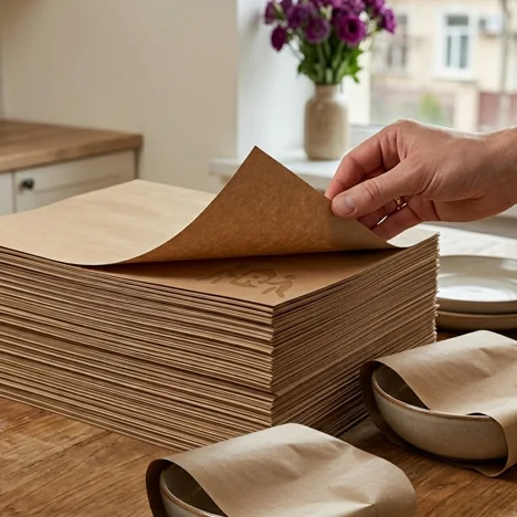 Hârtie kraft pentru obiecte delicate la relocare